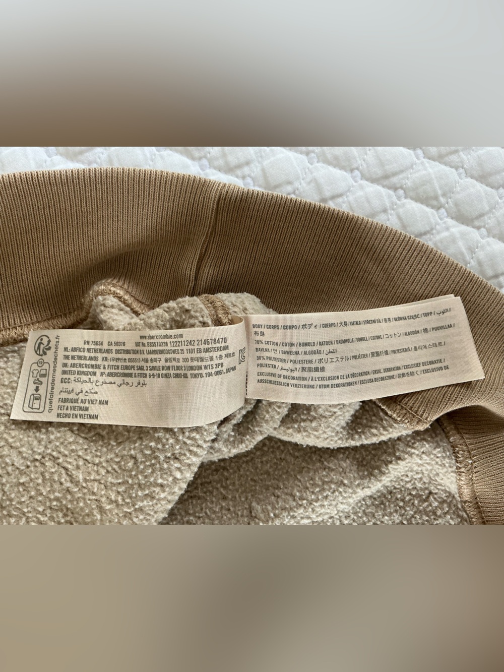 Abercrombie & Fitch Men’s Tan/Brown Soft Essential Oversized Pullover Hoodie L - Picture 4 of 8